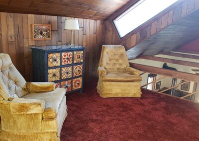 Riverside Retreat Cabin Loft Area