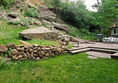 Riverside Retreat Cabin Back Patio View Grill